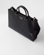 ★PRADA直営店★ブラック サフィアーノレザー トートバッグ