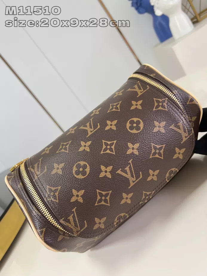 ルイ・ヴィトン トイレタリーバッグ ブラウン モノグラム・エクリプス キャンバス – LW150
