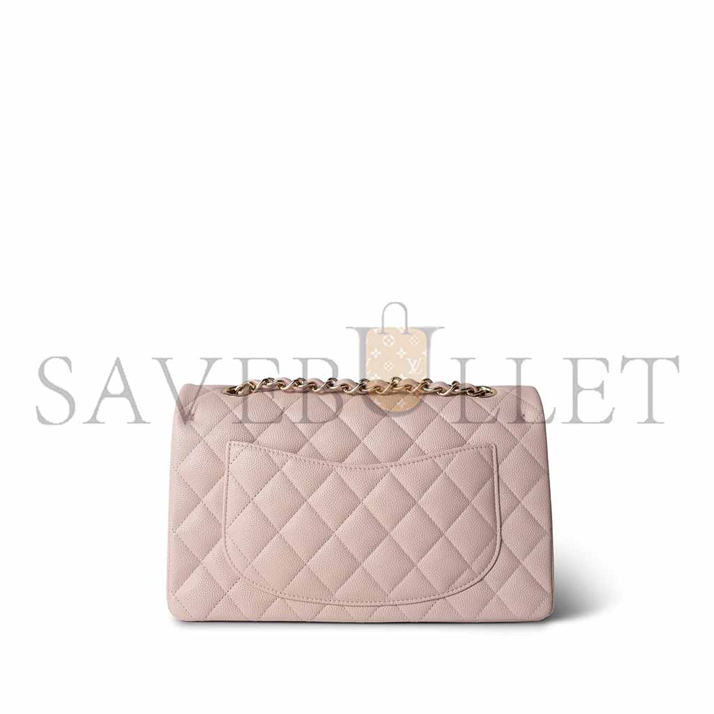 シャネル ライトピンク キャビア キルティング クラシック フラップ スモール A37586 (23*14.5*6cm)