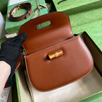 グッチ バンブー 1947 スモール トップハンドルバッグ - nonlienmn