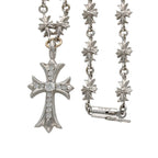 クロムハーツ/Chrome Hearts　 サイズ:18inch 【18KWG TNY CRSF CH PLS18/タイニーファットクロス】