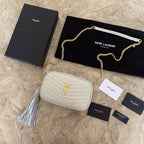 YSL ミニ ルー キルティングレザー カメラバッグ
