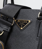 ☆PRADA ガレリア サフィアーノレザー ミニバッグ
