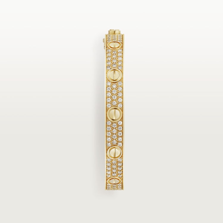 ラブブレスレット、ダイヤモンドパヴェ [ベストセラー]