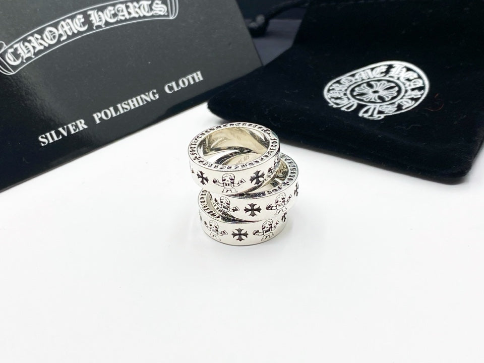 【Chrome Hearts】 男性と女性のためのクロエハートファッションパーソナリティリング