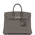 エルメス バーキン 25 グリスマイヤー トゴ パラジウム金具