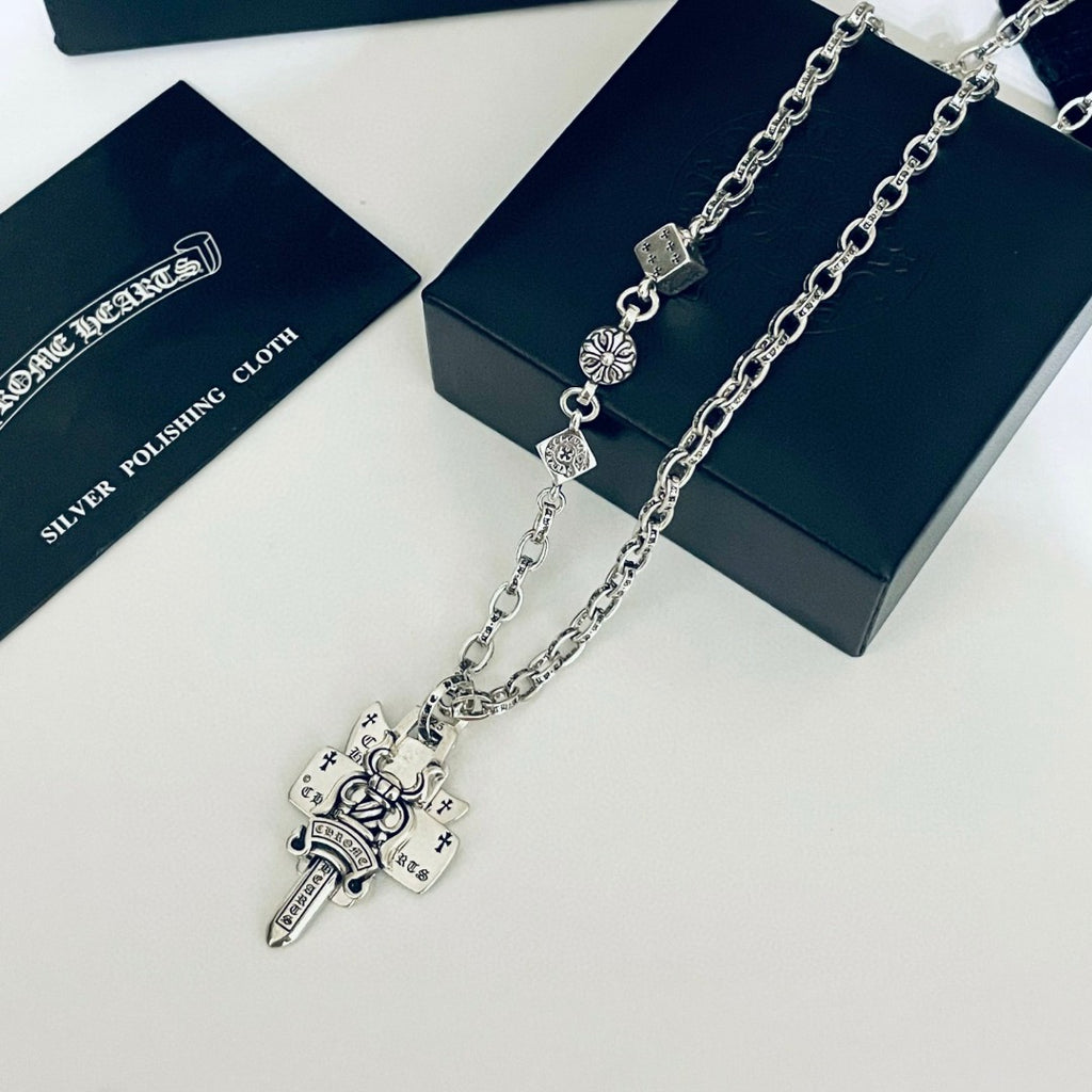 【Chrome Hearts】ネックレス、新しいネックレス万能シンプルファッションオーナメント