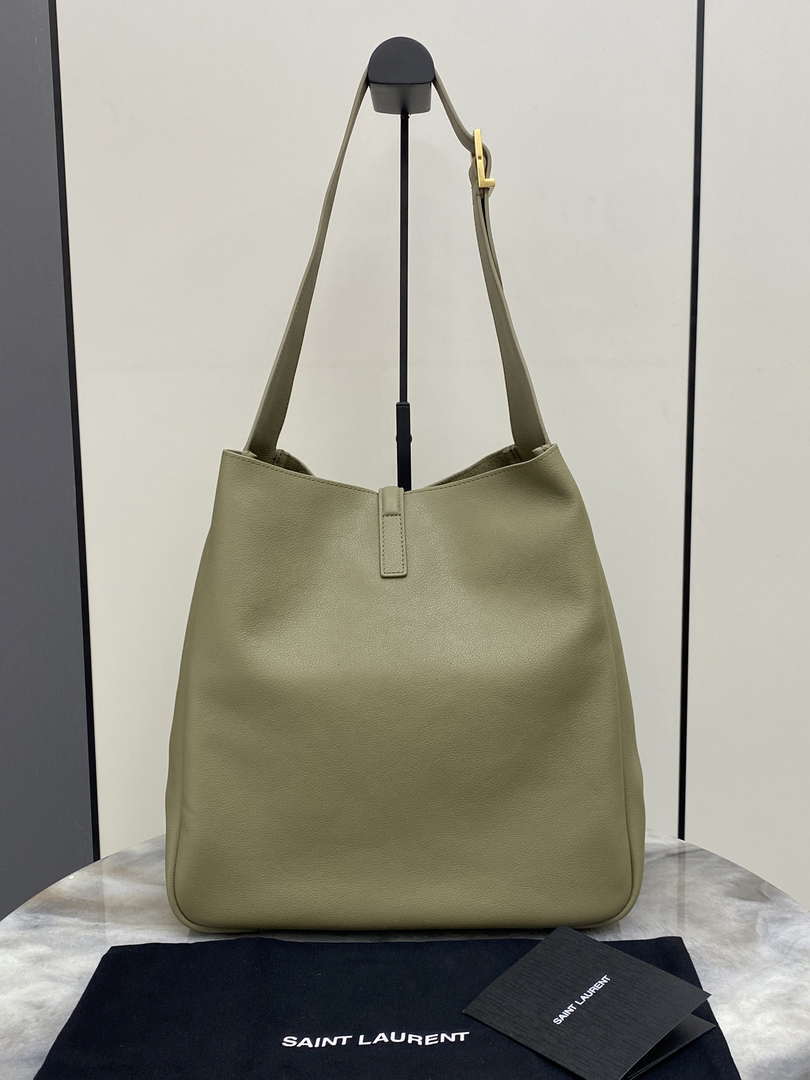 YSL 753837 Le 5 ̈¤ 7 サプル ラージ スムースレザー グリーン