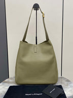 YSL 753837 Le 5 ̈¤ 7 サプル ラージ スムースレザー グリーン