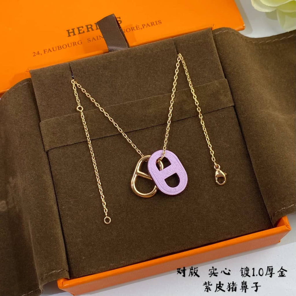 偽エルメスロゴネックレス