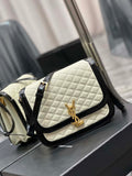 YSL 635025 サンローラン ソルフェリーノ ミディアム ソフト サッチェル ラムスキンレザー ベージュ