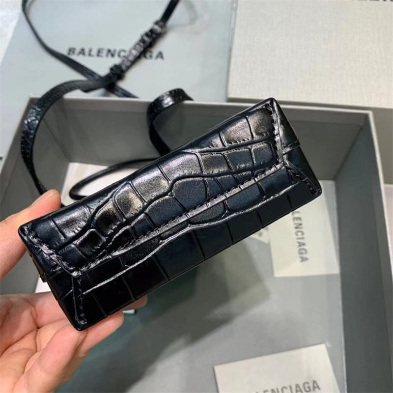 バレンシアガ クロコダイル ショルダーポーチShopping Phone Holder バッグ