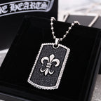 【Chrome Hearts】ネックレス、クロエ ハート ゴールド メッキ ミニ フレーム クロス ネックレス