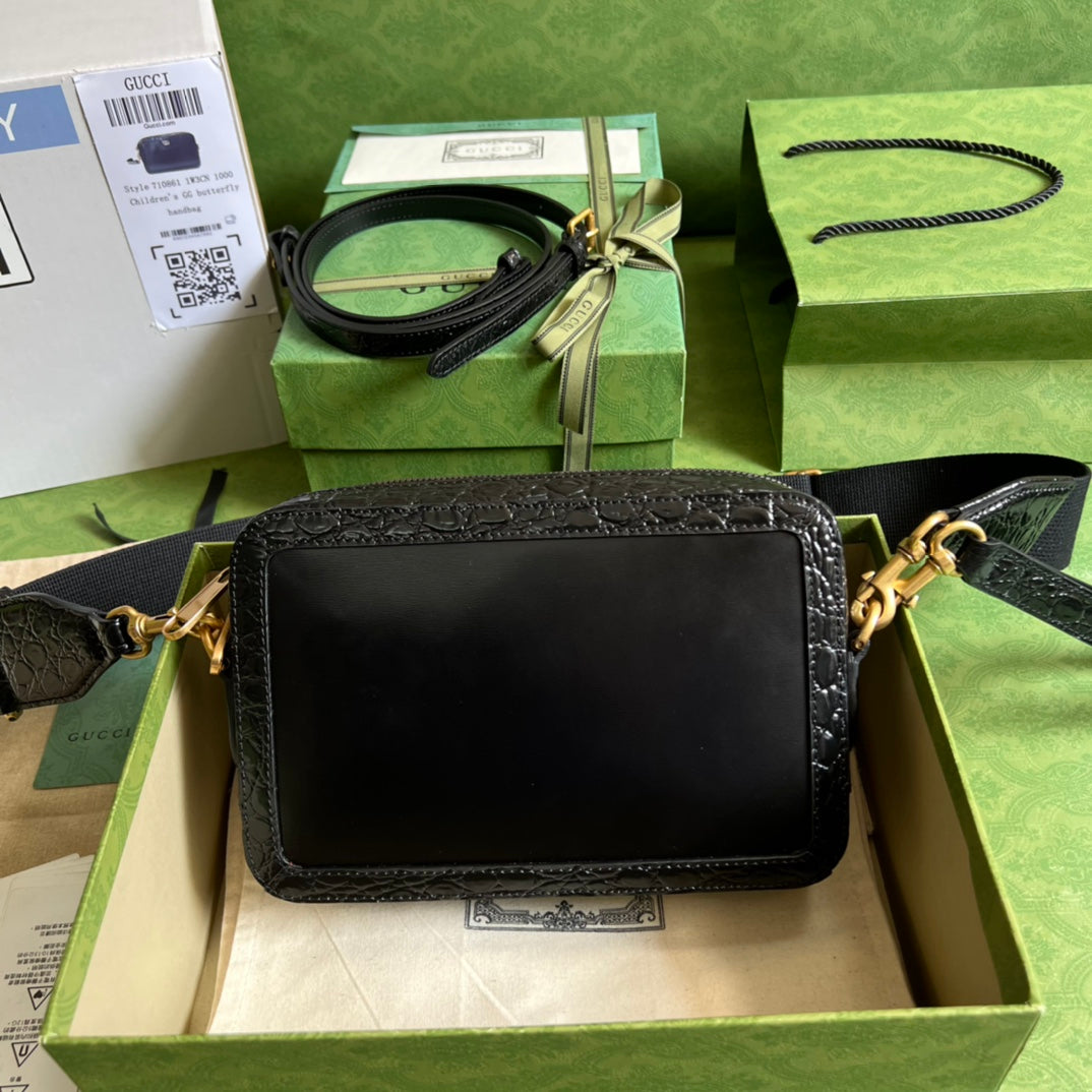 ダブルGクロコダイルショルダーバッグ