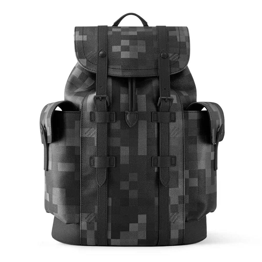 クリストファー MM バックパック ブラック ダモフラージュ ブラック キャンバス M14952 – LW334