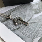 Chrome Hearts クロムハーツ バッジクロスネックレス 65cm