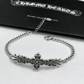 最安値に挑戦 クロムハーツ CHROME HEARTS925スターリングシルバーパーソナリティクロスブレスレットファッションヴィンテージシル