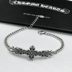 最安値に挑戦 クロムハーツ CHROME HEARTS925スターリングシルバーパーソナリティクロスブレスレットファッションヴィンテージシル