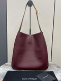 YSL 753837 Le 5 ̈¤ 7 サプル ラージ スムースレザー ワインレッド
