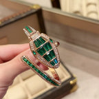 ブルガリ スネークブレスレット ダイヤモンド クラムシェルウォッチ