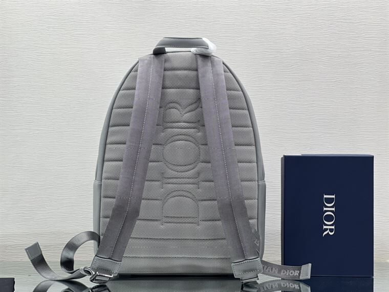 ディオール ライダー バックパック グレー グレインカーフスキン 「CHRISTIAN DIOR 1947」シグネチャー入り – DIO023