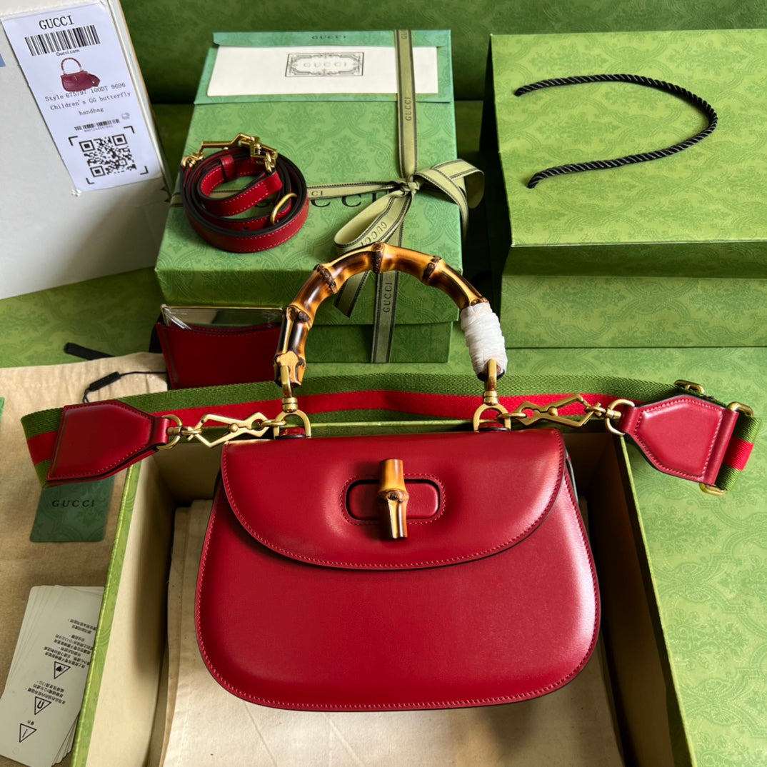 グッチ バンブー 1947 スモール トップハンドルバッグ