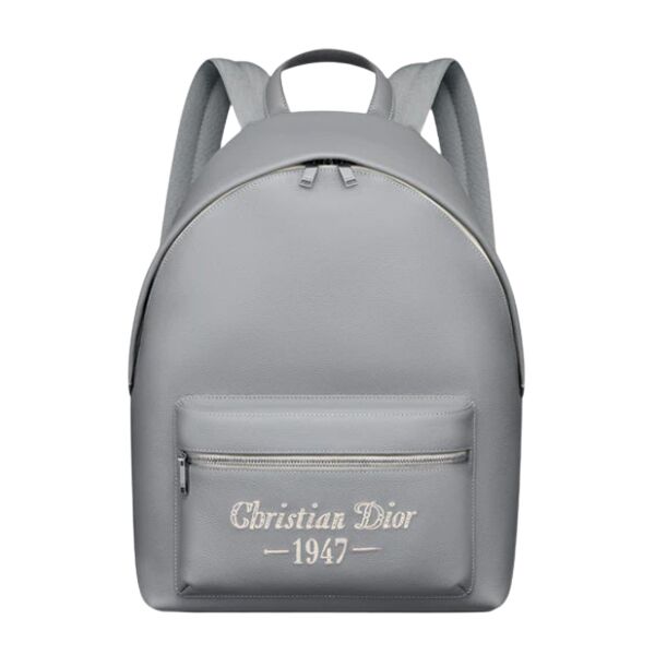 ディオール ライダー バックパック グレー グレインカーフスキン 「CHRISTIAN DIOR 1947」シグネチャー入り – DIO023