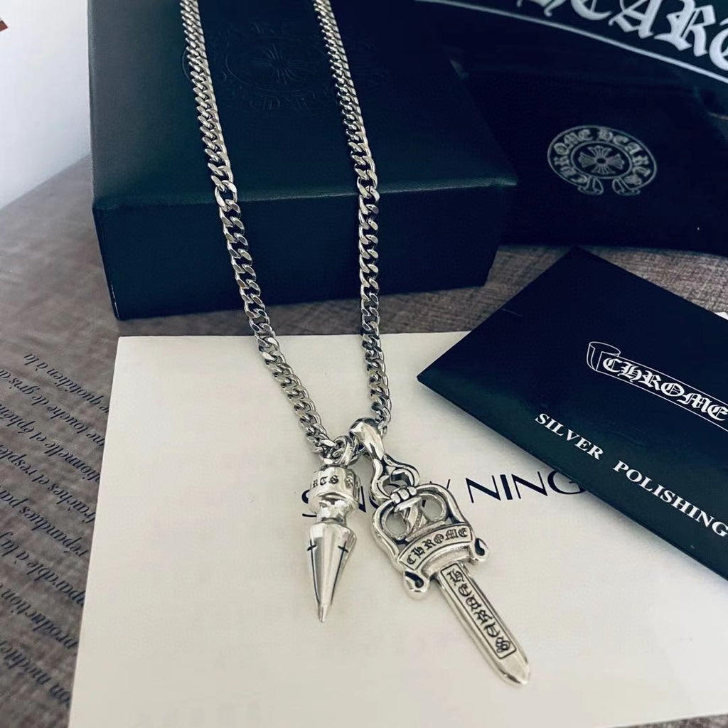【Chrome Hearts】ネックレス、新しいネックレス万能シンプルファッションオーナメント 男女兼用