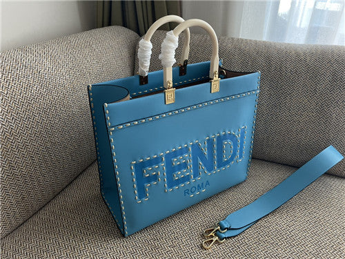 フェンディ サンシャイン トート ミディアム ブルー