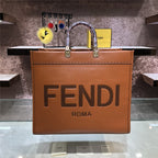フェンディ サンシャイン トートバッグ ブラウン