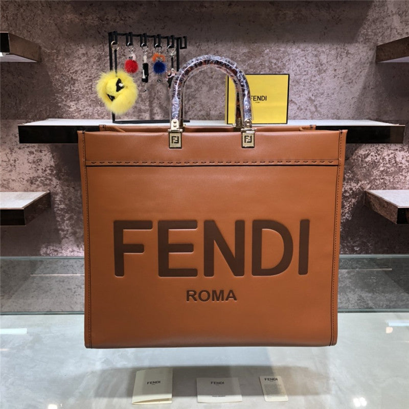 フェンディ サンシャイン トートバッグ ブラウン