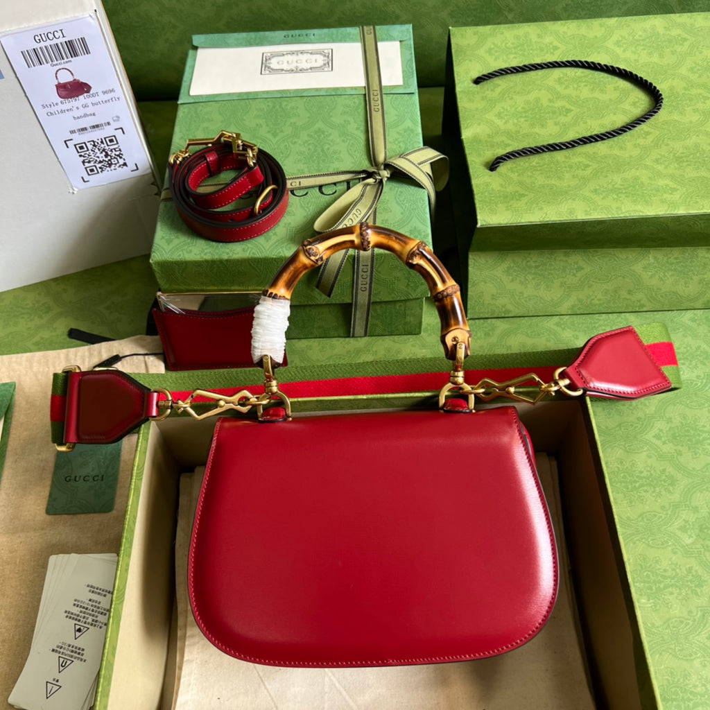 グッチ バンブー 1947 スモール トップハンドルバッグ