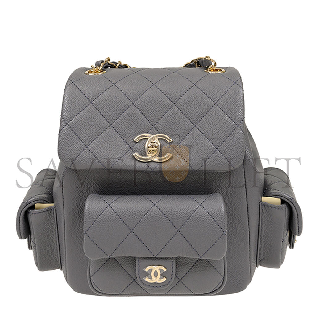 シャネル マスター デュマ グレー バックパック AS4398 (21.5*19.5*12cm)