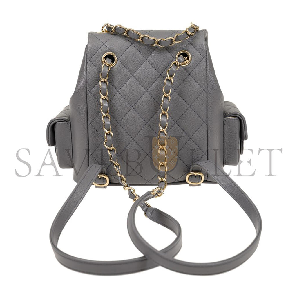 シャネル マスター デュマ グレー バックパック AS4398 (21.5*19.5*12cm)