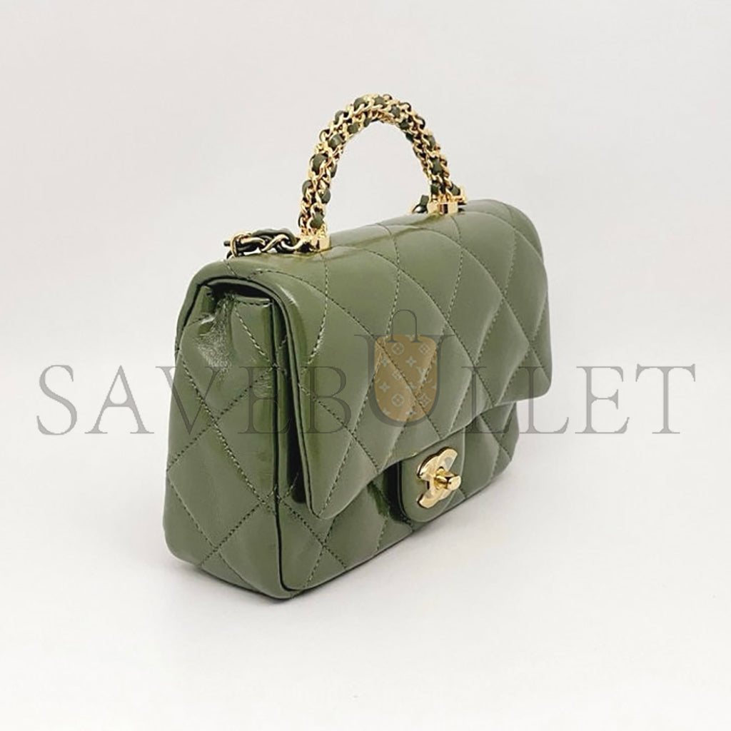 シャネル マスター シャネル ミニ フラップバッグ トップハンドル付き AS5032 (19*14*8cm)