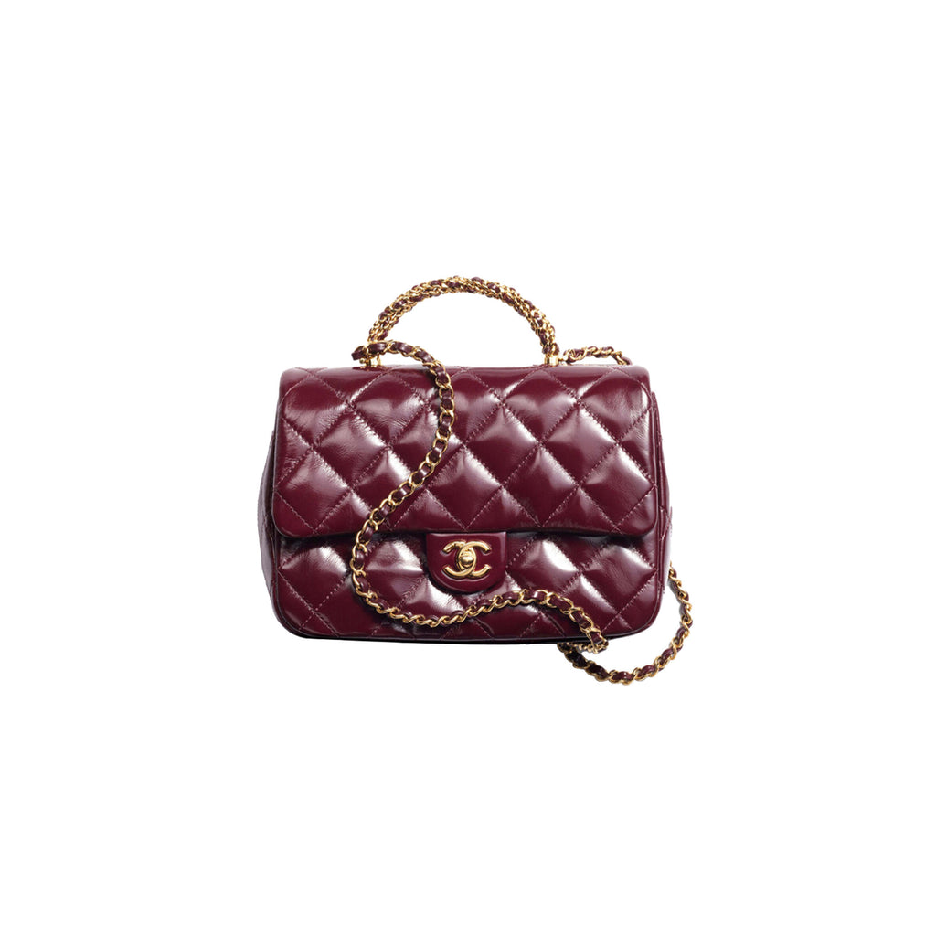 シャネル マスター フラップバッグ トップハンドル付き AS5043 (25*17*8cm)