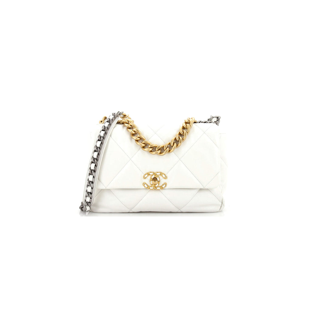 シャネル マスター 19 フラップバッグ キルティングレザー ラージ (30*20*10cm)