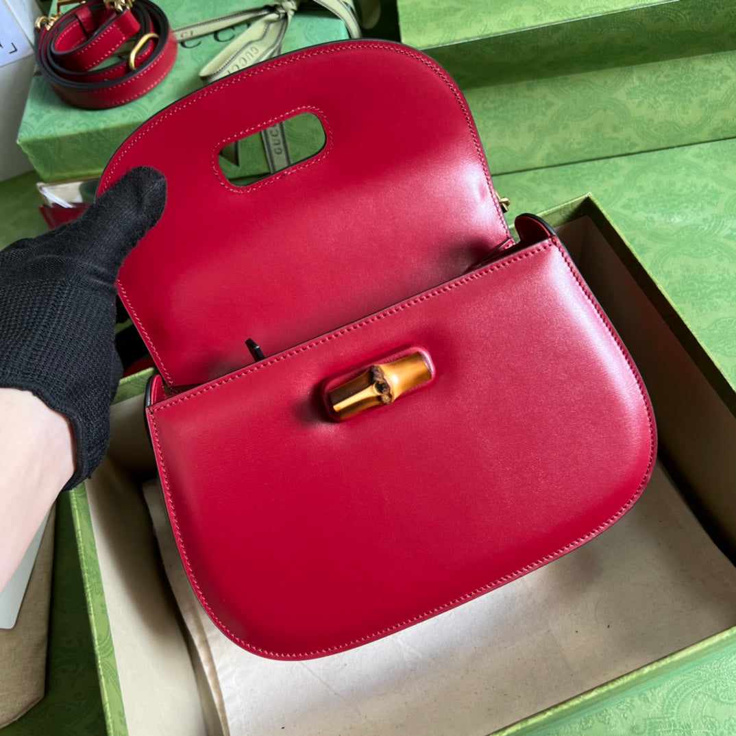 グッチ バンブー 1947 スモール トップハンドルバッグ