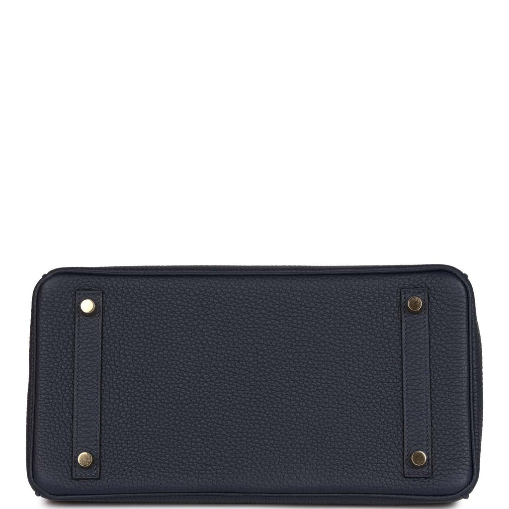 エルメス バーキン 30 ブルーニュイ トゴ ゴールド金具