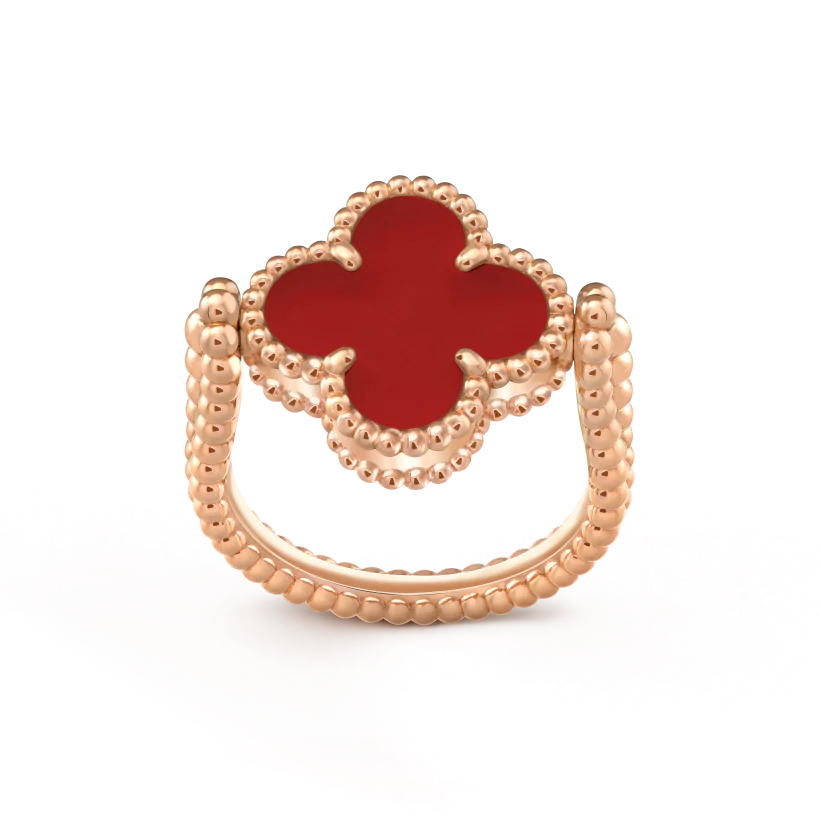 Van Cleef & Arpels ヴィンテージ アルハンブラ フリッパブル リングの新着
