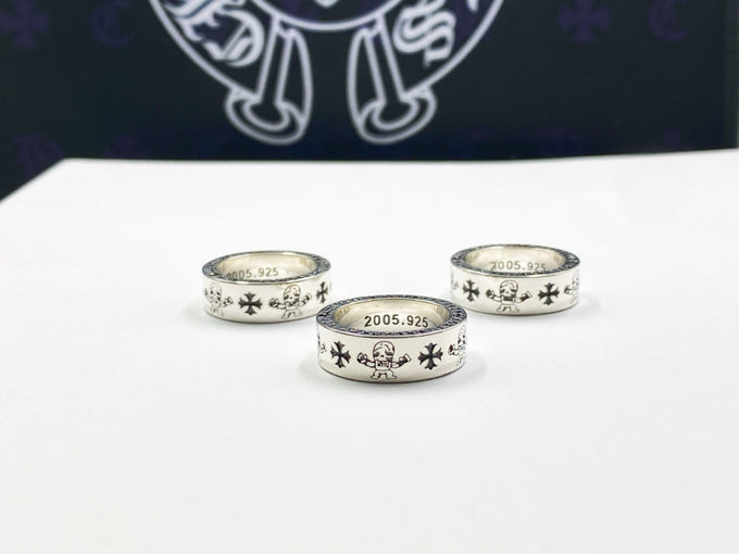 【Chrome Hearts】 男性と女性のためのクロエハートファッションパーソナリティリング