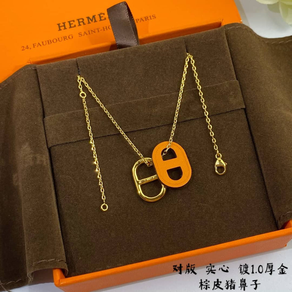 偽エルメスロゴネックレス