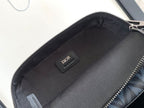 DIOR SAFARI BAG WITH STRAP BLACK CD DIAMOND CANVAS – DIO050