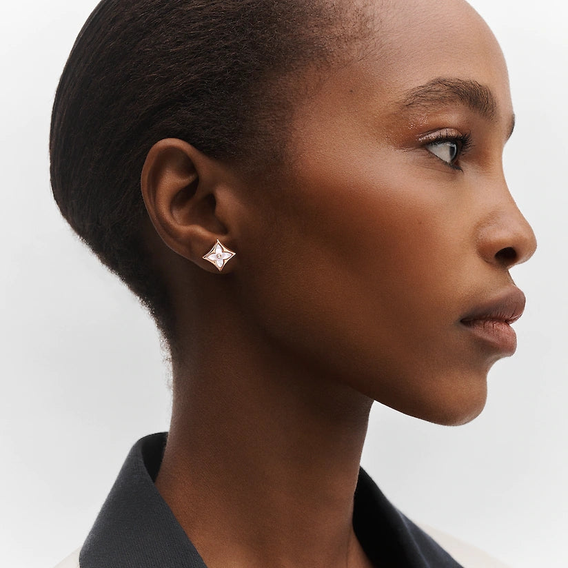 LV ルイ・ヴィトン カラーブロッサム スター イヤースタッド Q96426