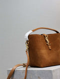 YSL 749036 LE 37 スモール スエードレザー ブラウン