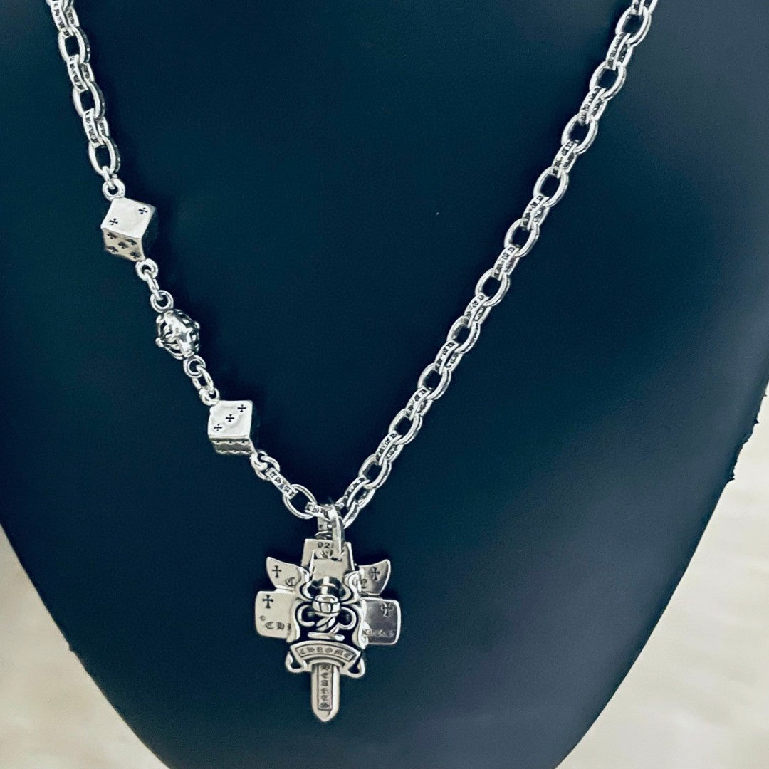 【Chrome Hearts】ネックレス、新しいネックレス万能シンプルファッションオーナメント
