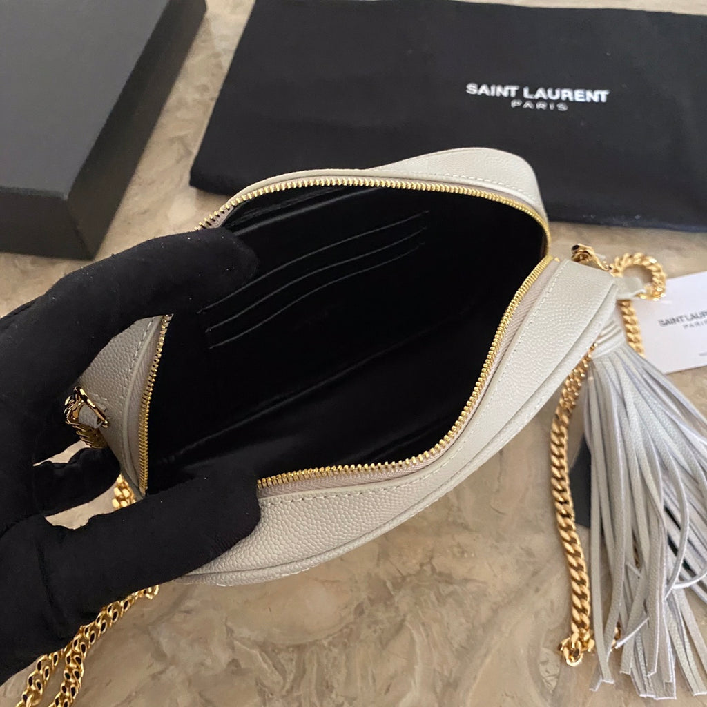 YSL ミニ ルー キルティングレザー カメラバッグ