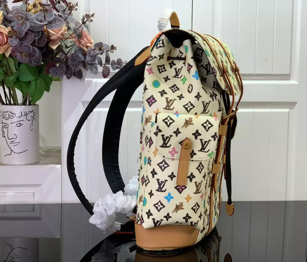 LV クリストファー MM バックパック（バニラモノグラム クラギーコーティングキャンバス） – LW186