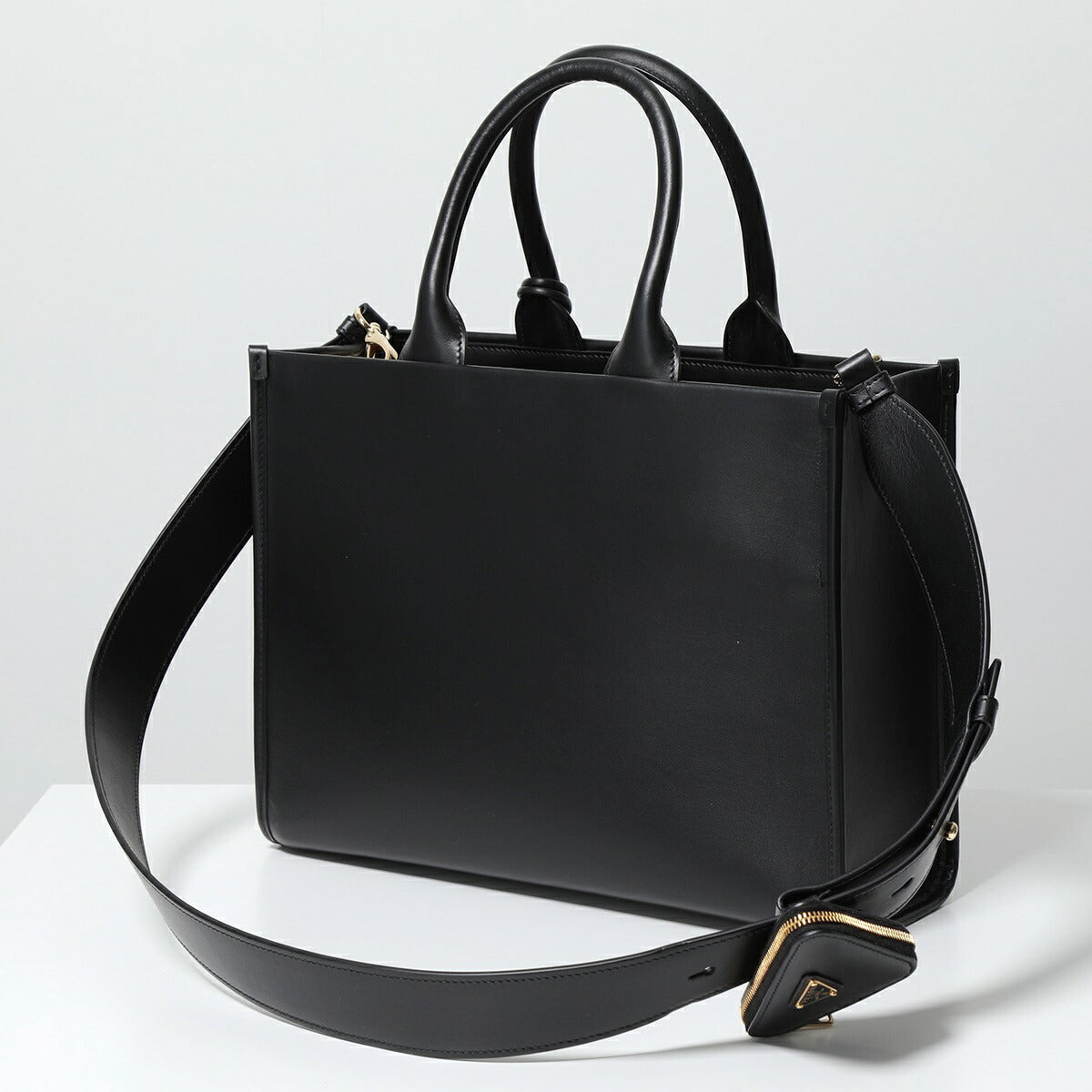 PRADA トートバッグ 1BA376 ASK エンボスロゴ SOFT CALF