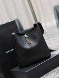 YSL 753837 Le 5 ̈¤ 7 サプル ラージ スムースレザー ブラック